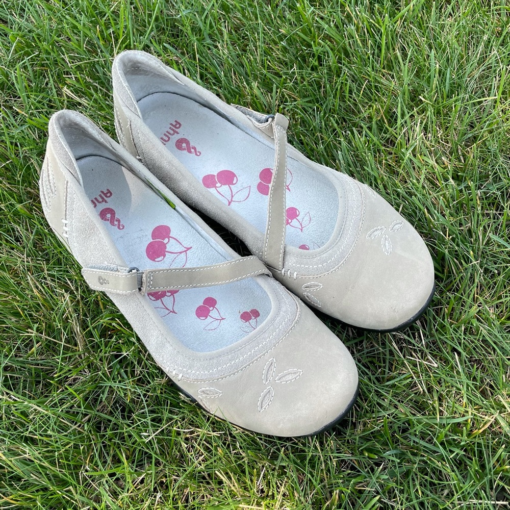 Ahnu suede slip on